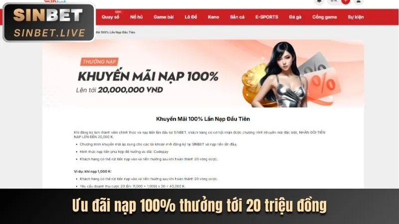 Thưởng Chào Mừng 66clup